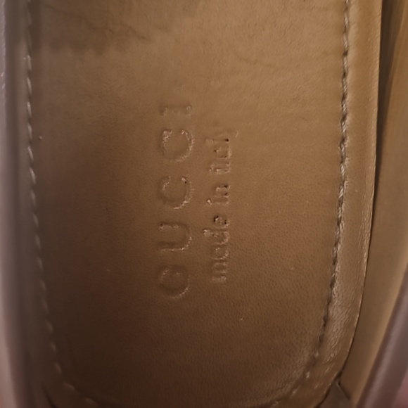 Authentic Gucci 28734 Leather Driving Loafers Mens size 12 - Picture 3 of 16